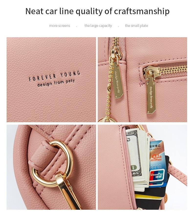 Mini Soft Touch Faux Leather Backpack - More than a backpack