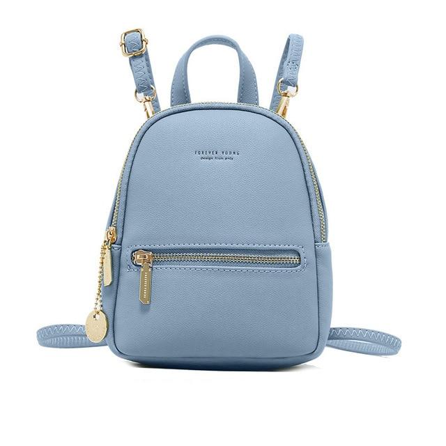 Mini Soft Touch Faux Leather Backpack - More than a backpack