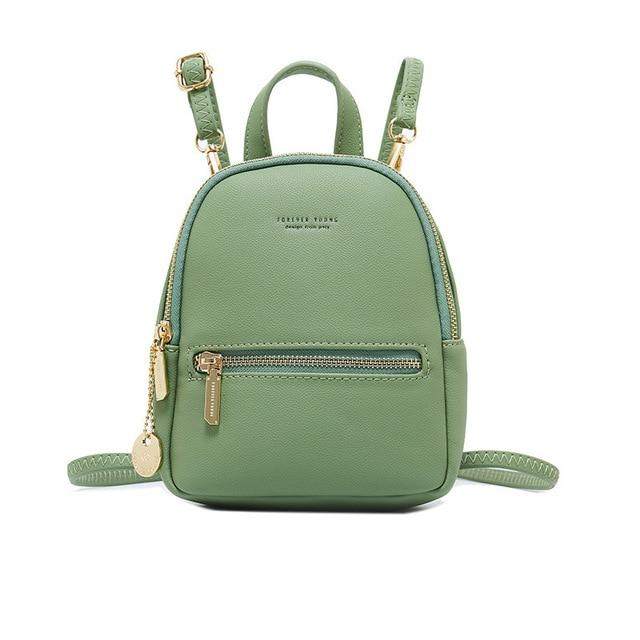 Mini Soft Touch Faux Leather Backpack - More than a backpack