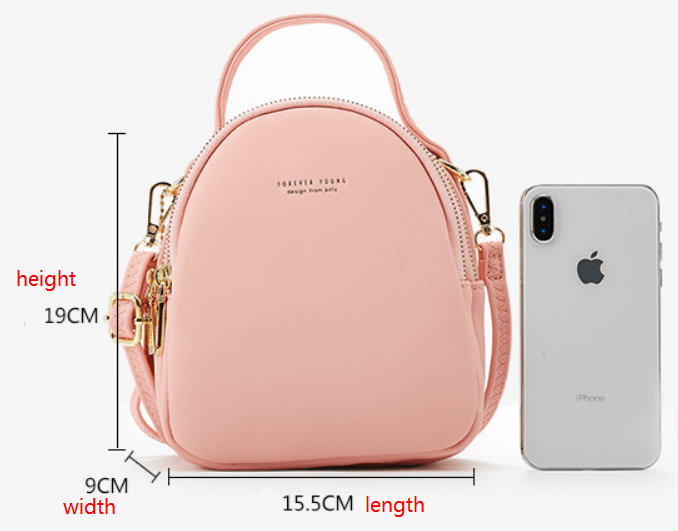 Soft Faux-Leather Mini Backpack - More than a backpack