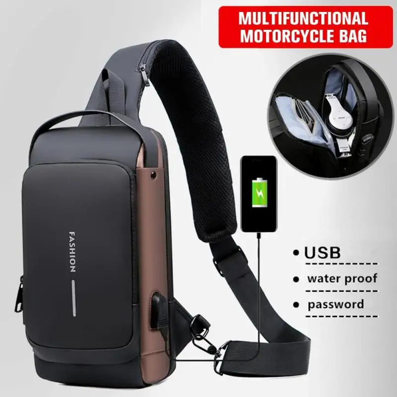 VaultRide Anti-Theft Waterproof Crossbody Bag