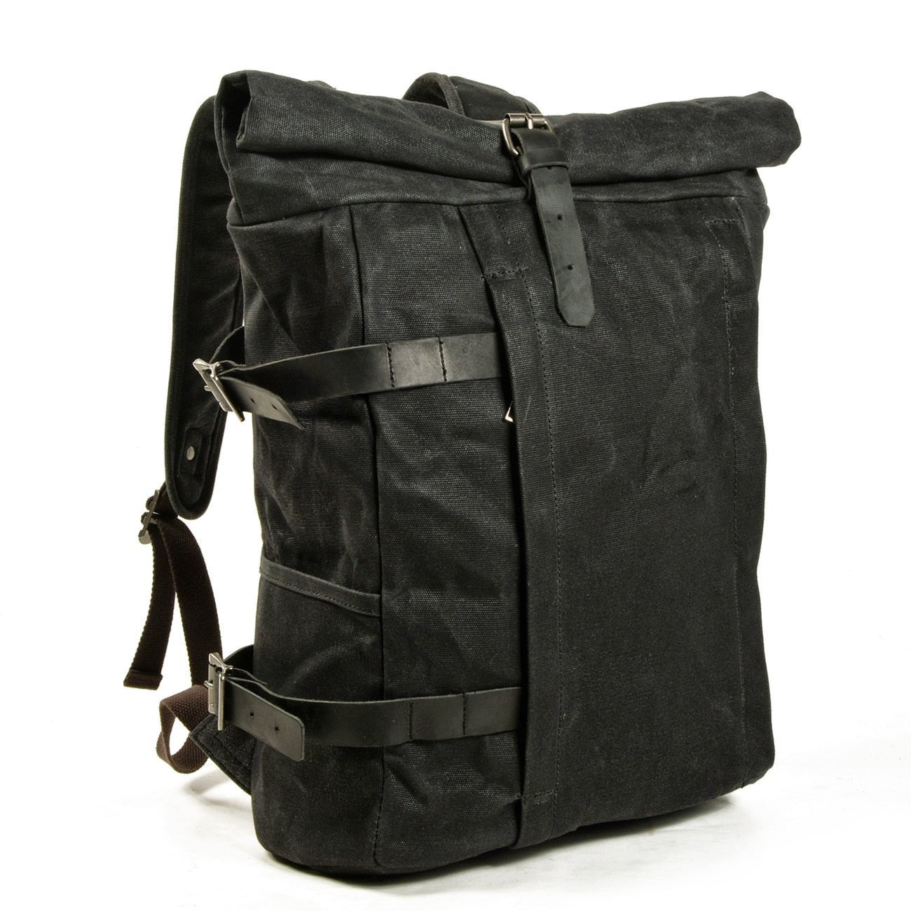 Waxed Canvas Rolltop Backpack | Dakota Collection | Field Khaki
